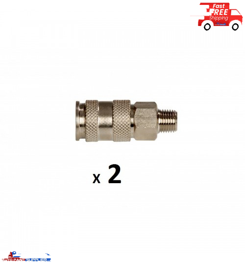 Air Fitting,Coupler High Flow 1/4BSP Male Thread, 20BARx2pcs